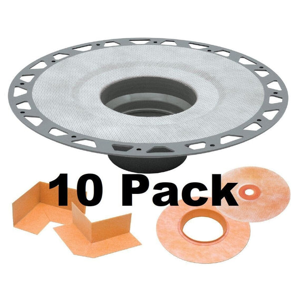 KERDI-DRAIN FLANGE KIT 2" PVC (10 Pack Bundle)