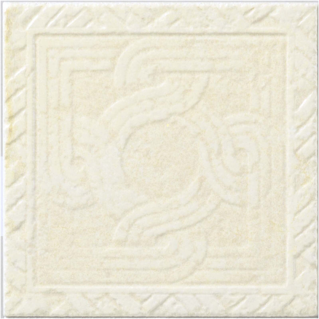 Virginia Pietra Di Ostuni 8x8 Trame Decorative Tile Avorio