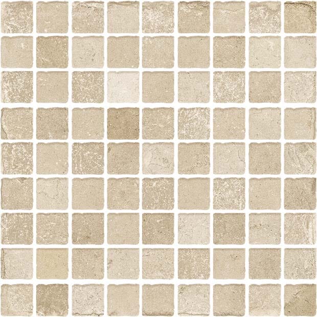 Virginia Pietra Di Ostuni 1x1 Mosaic Tile Sabbia