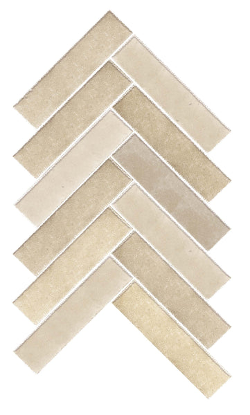Virginia Pietra Di Ostuni 12x22 Fascia Spina Mosaic Tile Tufo