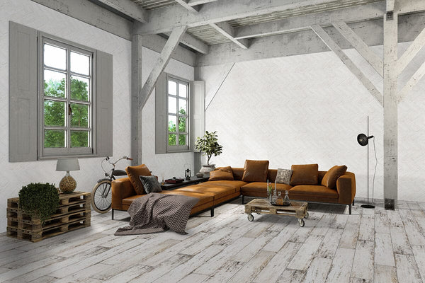 MSI Brickstaks Clay Brick Alpine White Reclaimed Herringbone