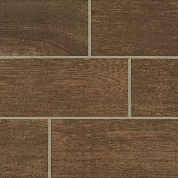 Daltile Emblem Brown EM04 7"x20" Swatch