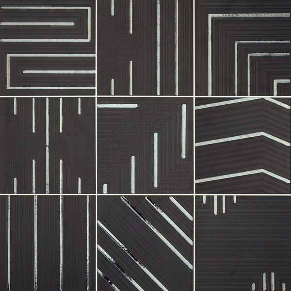 Daltile Geometric Fusion Obsidian GF02 8"x8" Swatch