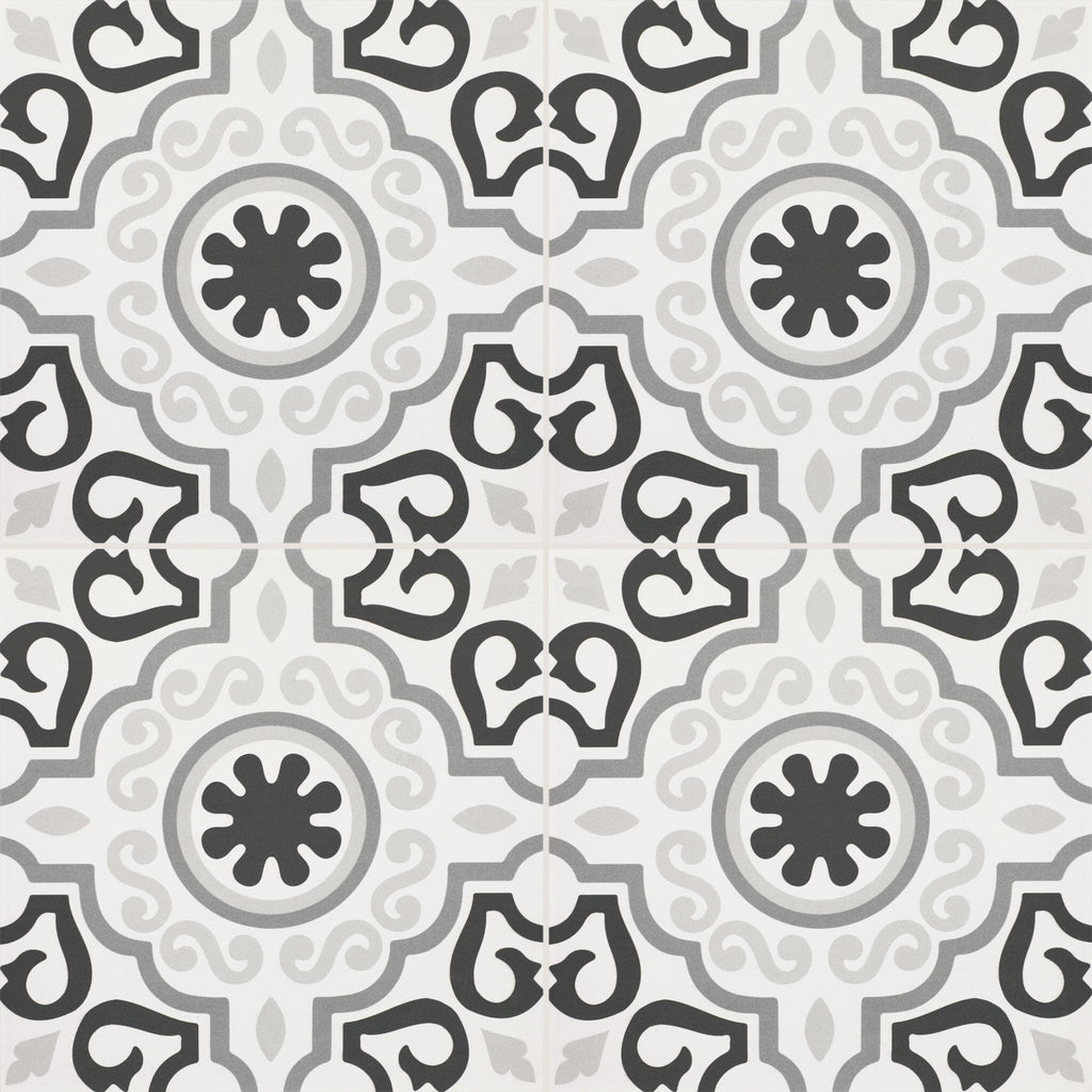 Daltile Memoir Crystal Black ME25 12"x12" Swatch