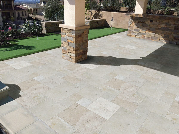 MSI - Pavers -  Tuscany Beige 16x16 Scene
