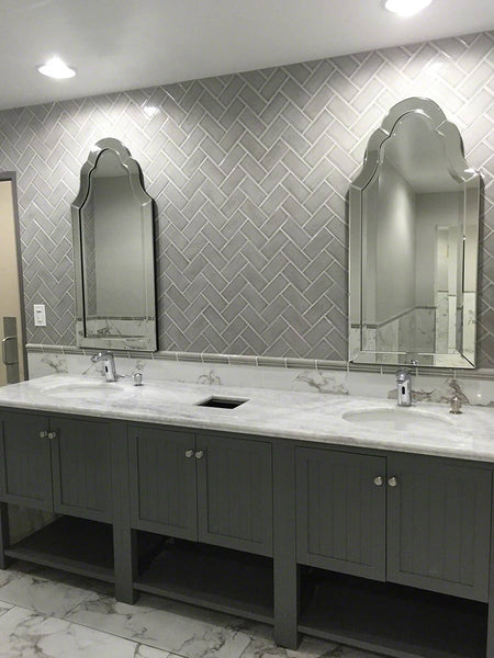 Pietra Porcelain Collection Statuario - 3"x18" Bullnose - FloorLife