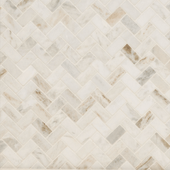 MSI Arabescato Venato White Herringbone