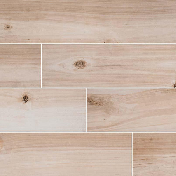 Havenwood Porcelain Tile Collection Beige Wood - 8"x36" - FloorLife