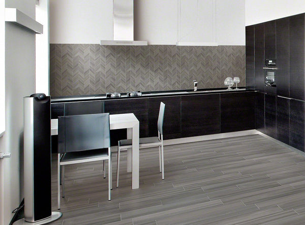 Watercolor Porcelain Tile Collection Graphite - 12"x24" Tile - FloorLife