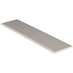 Domino Ceramic Tile Collection Gray Glossy Bull nose- 4"x16" - FloorLife