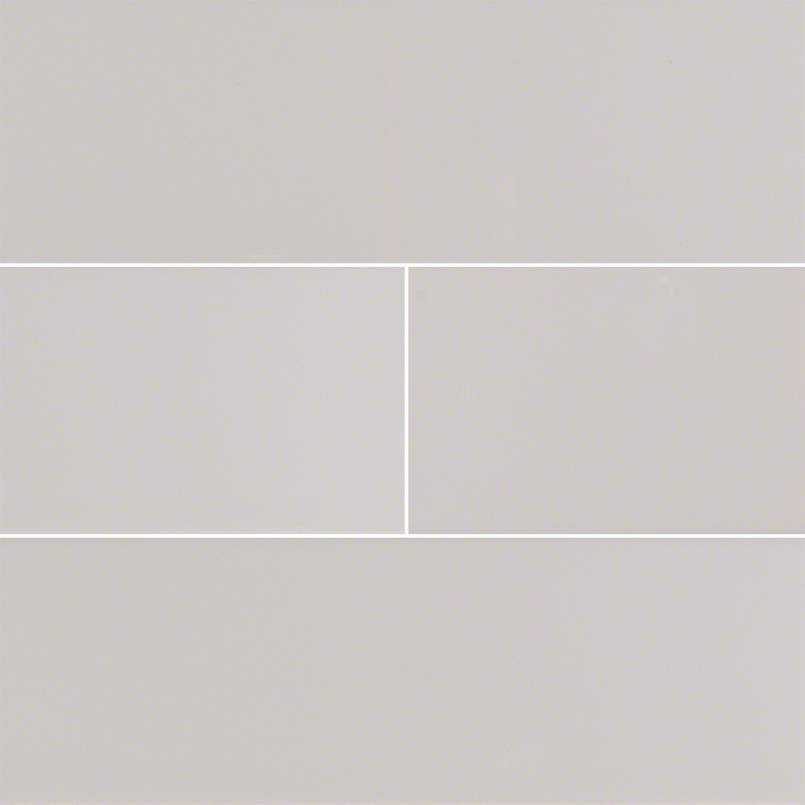Domino Ceramic Tile Collection Gray Glossy Subway Tile - 4"X16" - FloorLife