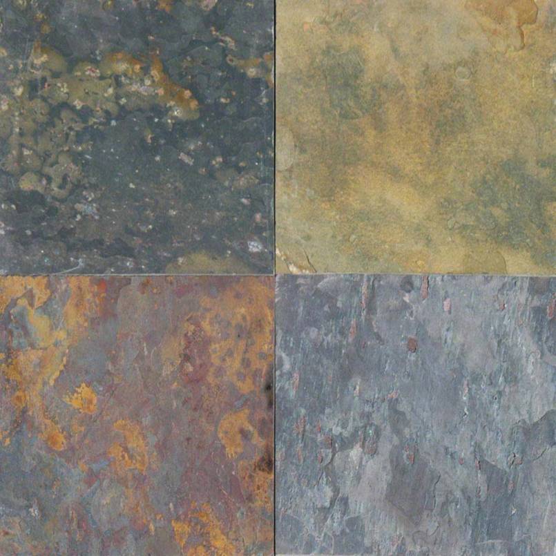 Slate Tile Collection Multi Classic 16"x16" - FloorLife