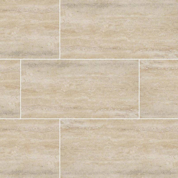 Veneto Porcelain Tile Collection Sand - 3"x24" Bullnose - FloorLife
