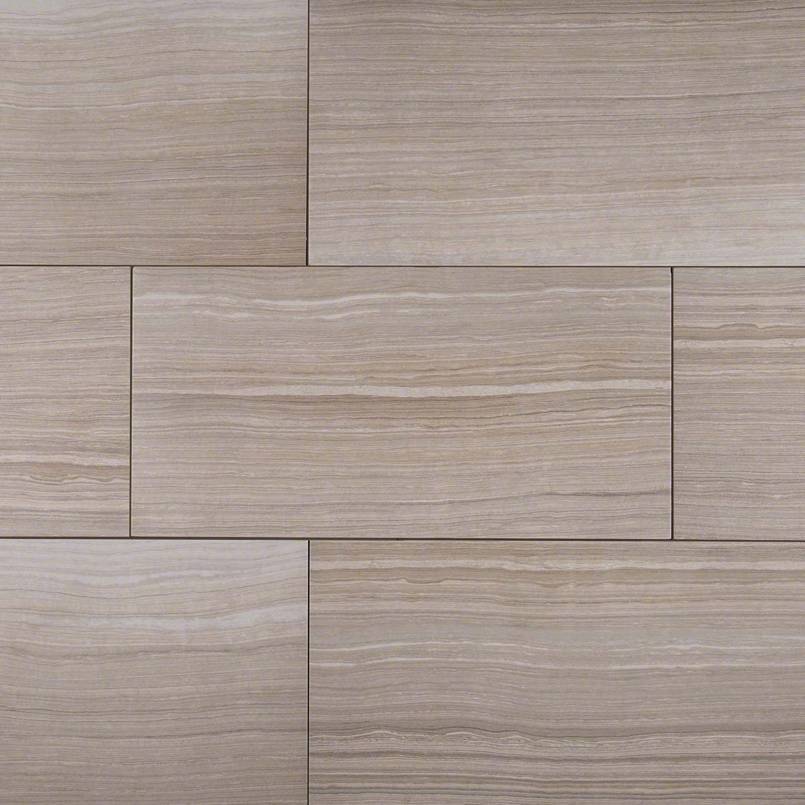 Eramosa Porcelain Tile Collection Silver - 3"x18" Bullnose - FloorLife