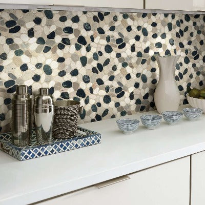Shaw Tile Brookstone Tranquil Cool Blend Flat Mosaic