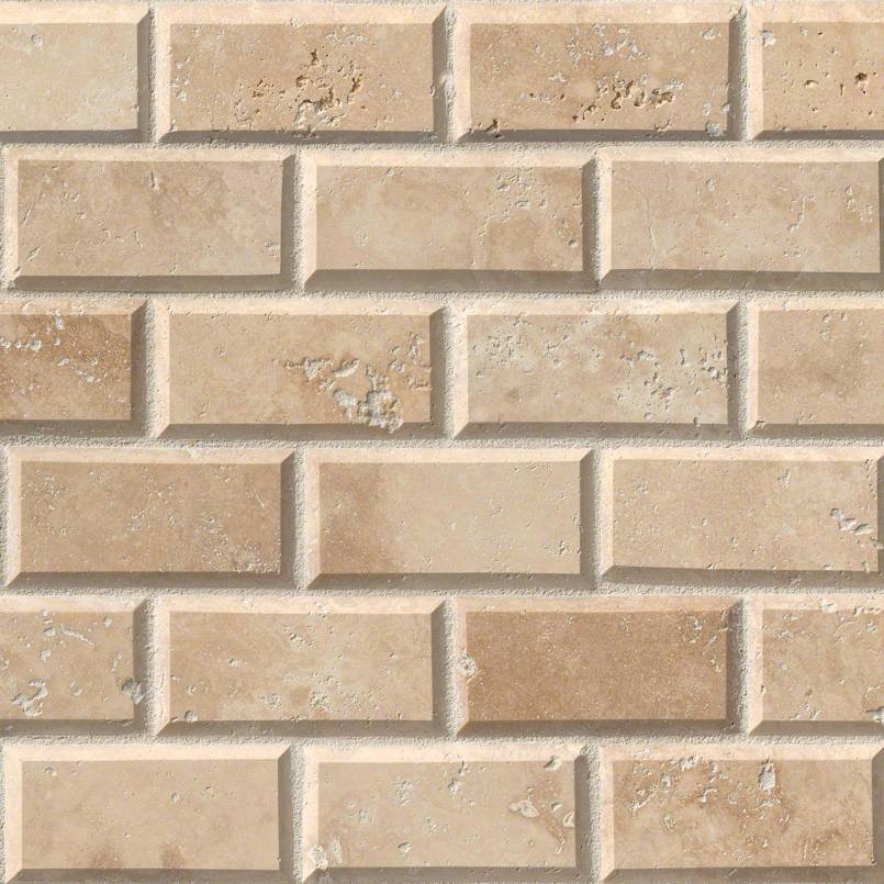 Travertine Tile Collection Tuscany Ivory Subway 2"x4" - FloorLife