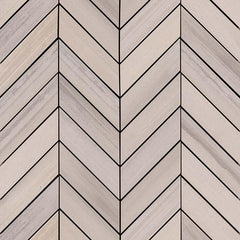 Watercolor Porcelain Tile Collection Grigio - 12"x15" Chevron Mosaic - FloorLife