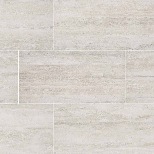 Veneto Porcelain Tile Collection White - 3"x18" Bullnose - FloorLife
