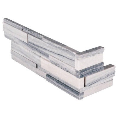 MSI Ledgestone Veneer - ALASKA GRAY 3D "L" CORNER - HONED - FloorLife