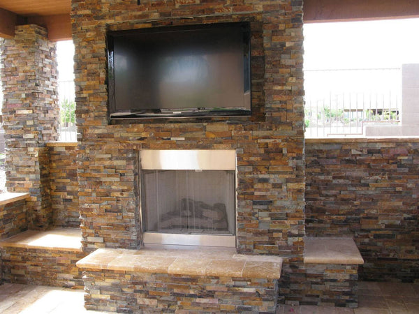 MSI Ledgestone Veneer - California Gold Panel - Splitface