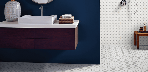 Marble Tile Collection Bianco Dolomite Geometrica - FloorLife