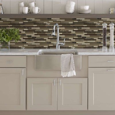 Shaw Tile Awesome Mix Cappuccino 5/8 Mosaic Wall