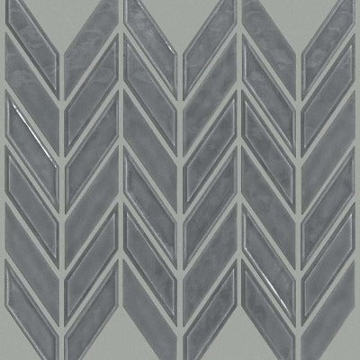 Shaw Tile Geoscapes Dark Grey Chevron