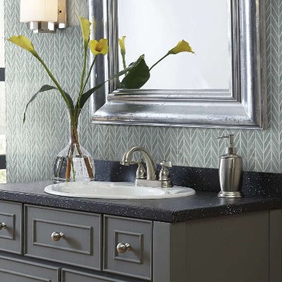 Shaw Tile Geoscapes Light Grey Chevron