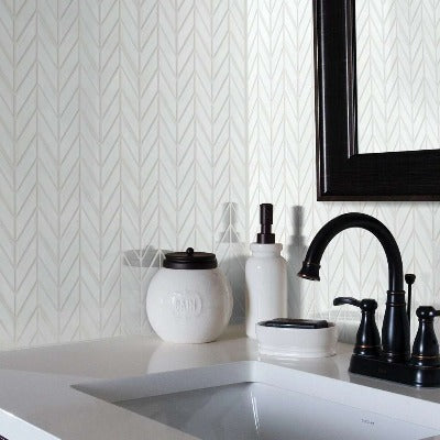 Shaw Tile Geoscapes White Chevron