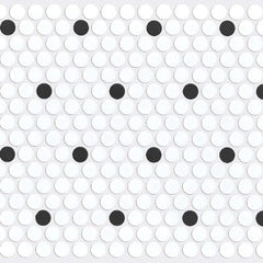 Shaw Tile Coolidge Polkadot Matte Penny Round Mosaic