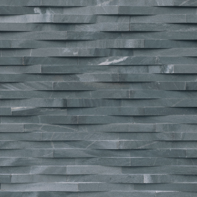 MSI Ledgestone Veneer - Cosmic Black 3D Wave Corner - Split Face