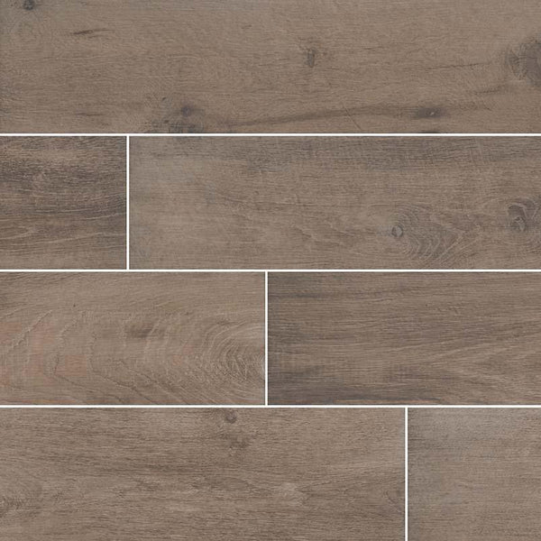 Cottage Collection Brown Porcelain Tile - 8x48"