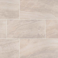 Praia Porcelain Tile Collection Crema - 12"x24" Matte