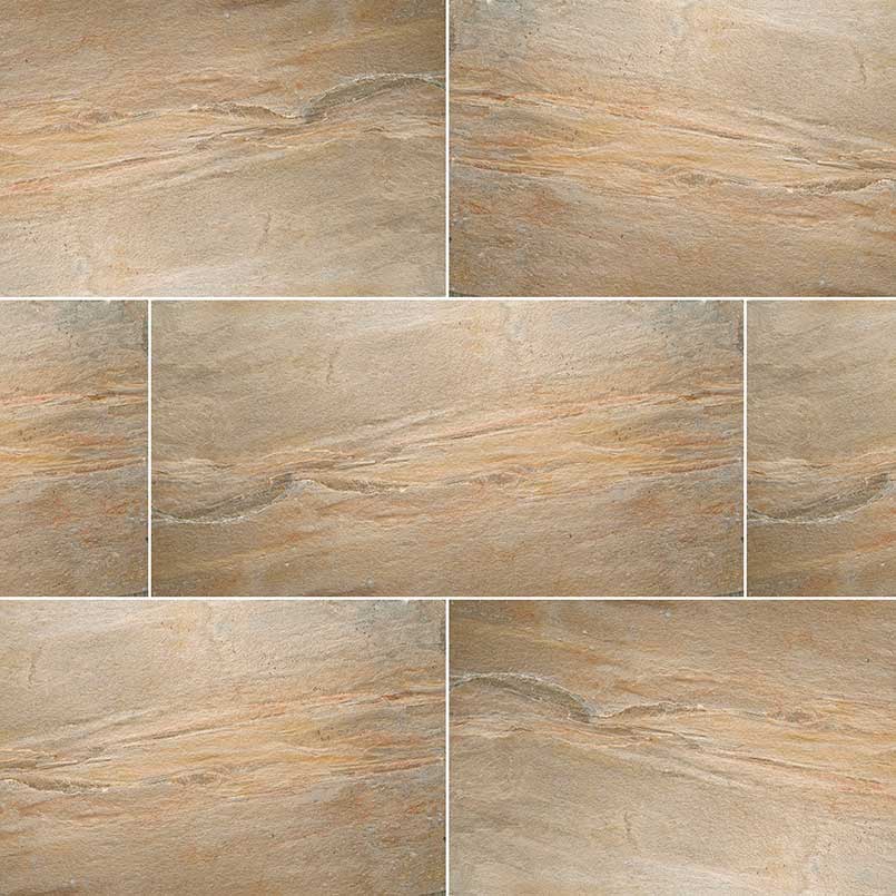 Quartize Tile Collection Golden White - 12"x24" - Gauged