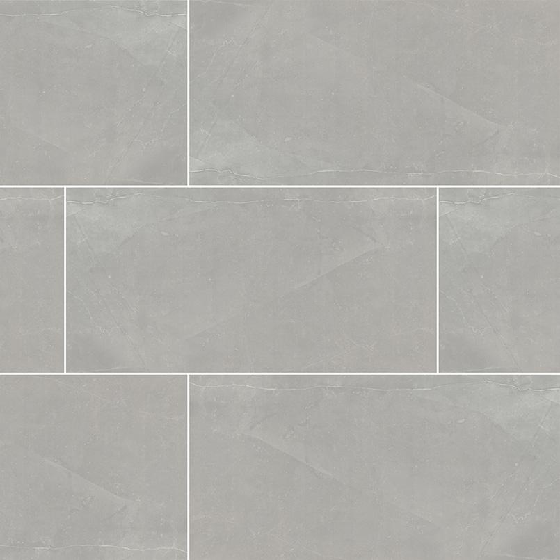 Sande Porcelain Tile Collection Grey - 3"x18" Polished Bullnose