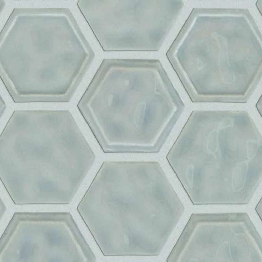 Shaw Tile Geoscapes Light Grey Hexagon