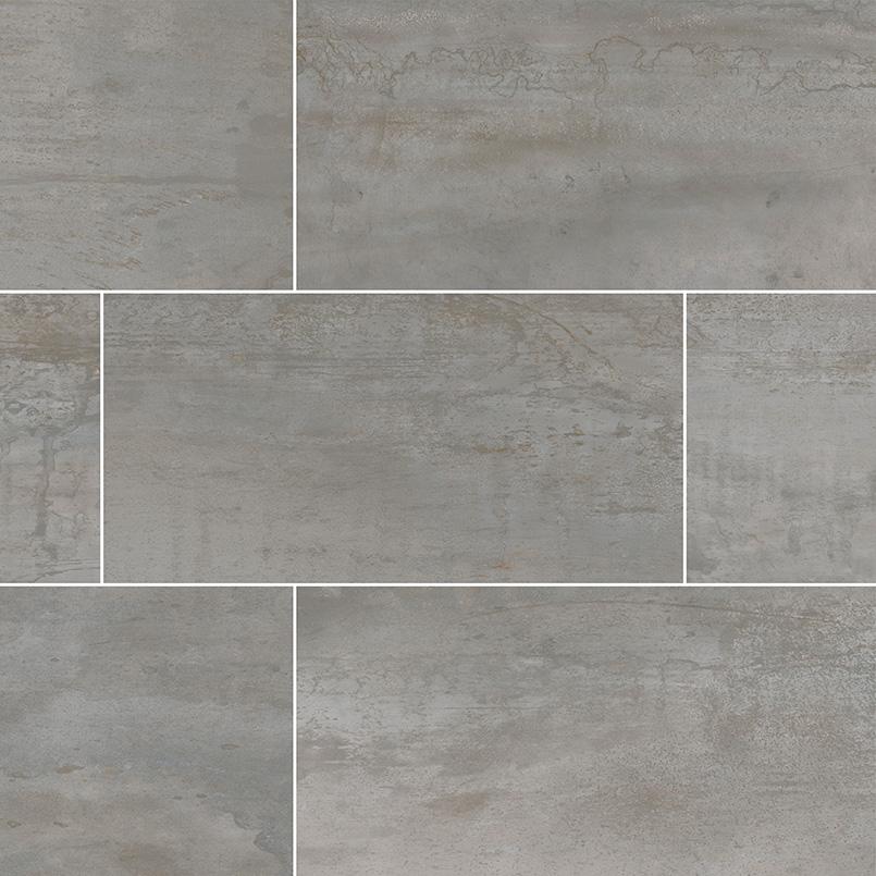 Oxide Magnetite Porcelain Tile Collection - 24x48"
