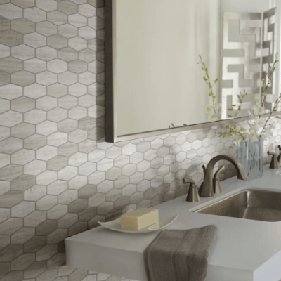 Shaw Tile Chateau Stretch Hexagon Rockwood