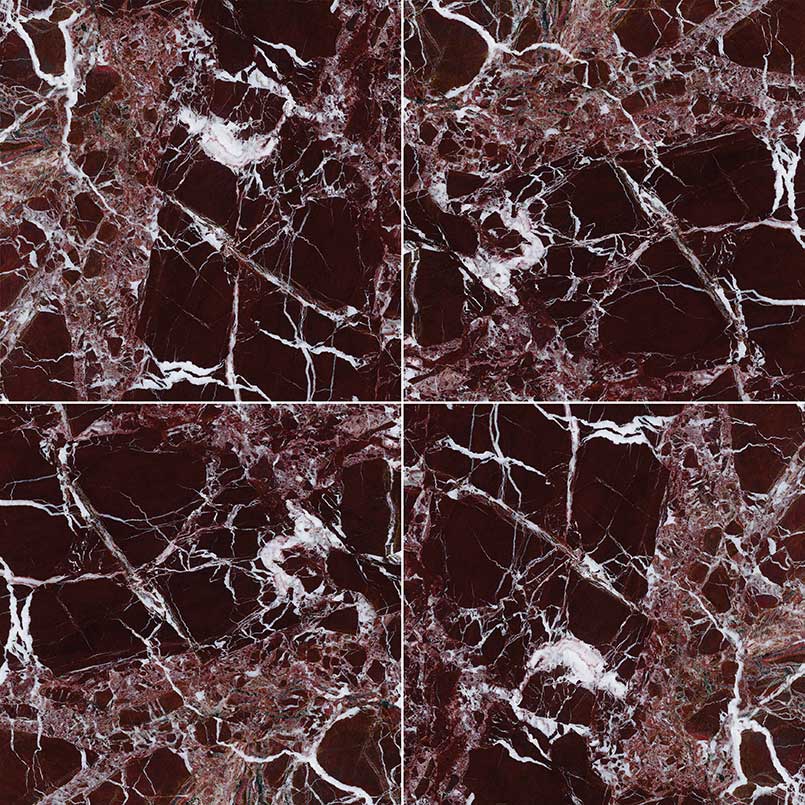 Marble Tile Collection Rosso Levanto 12"x12"