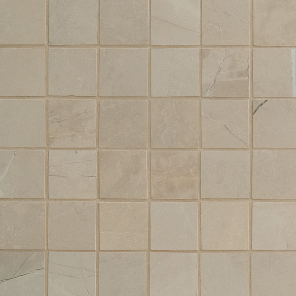 Sande Porcelain Tile Collection Cream - 2"x2" Mosaic Matte