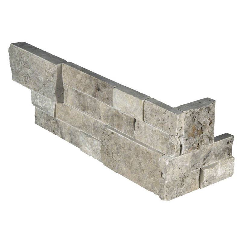 MSI Ledgestone Veneer - SILVER TRAVERTINE "L" CORNER - Splitface - FloorLife