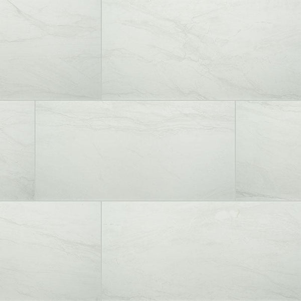 DURBAN WHITE PORCELAIN TILE - 12"x24" POLISHED