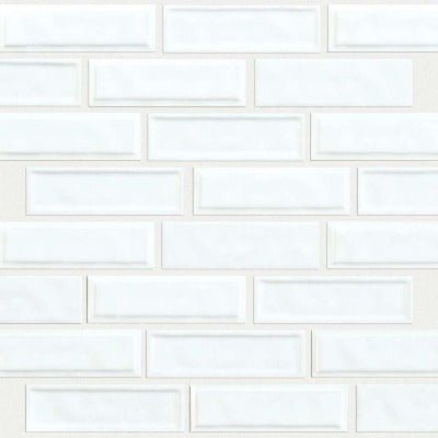 Shaw Tile Geoscapes White Linear Mosaic