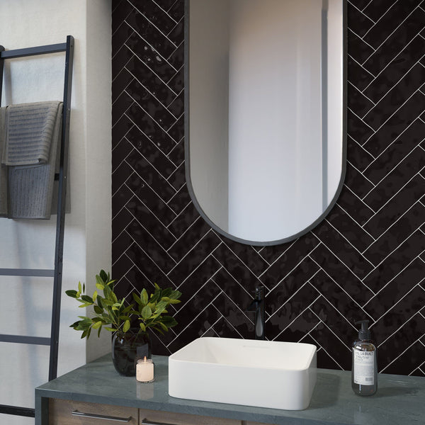 Daltile Artigiano Florentine Gates AR99 Wall Tile 3"x12" Room Scene