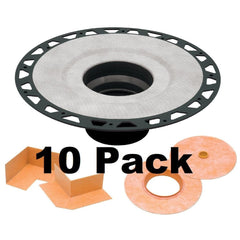 KERDI-DRAIN FLANGE KIT 2" ABS (10 Pack Bundle)