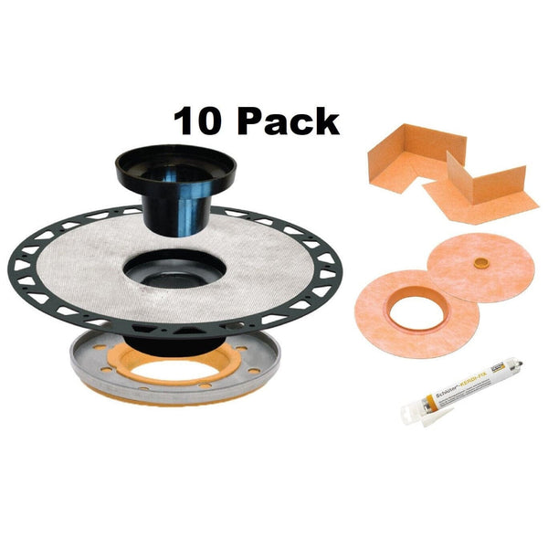 Schluter KERDI-DRAIN ADAPTOR FLANGE KIT 5-1/4" ABS (10 Pack Bundle) Product Photo