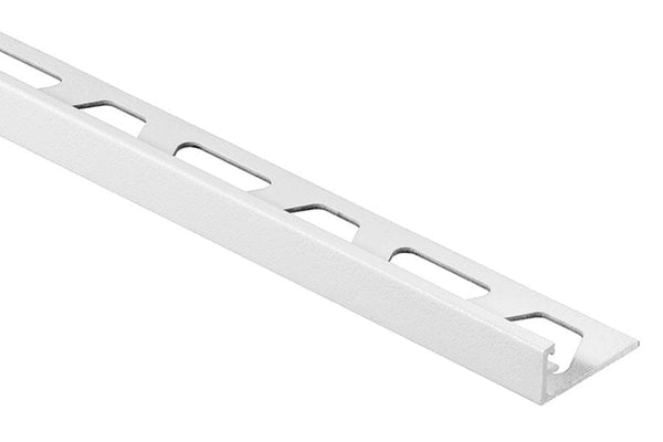 Schluter Schiene Edge Trim 1/8" Aluminum Matte White Textured