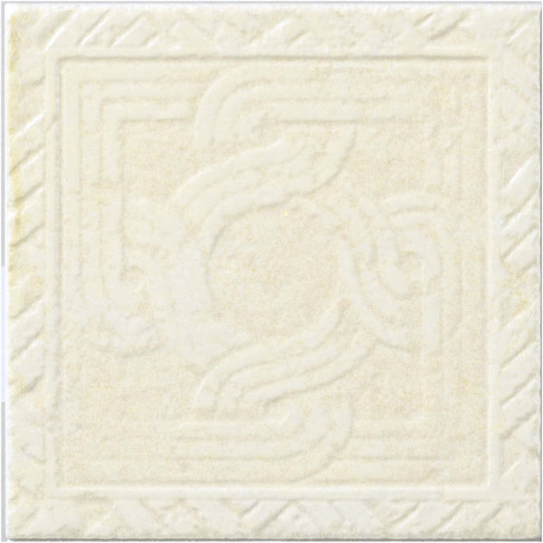 Virginia Pietra Di Ostuni 8x8 Trame Decorative Tile Avorio
