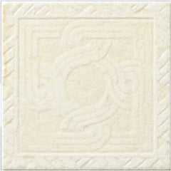 Virginia Pietra Di Ostuni 8x8 Trame Decorative Tile Avorio