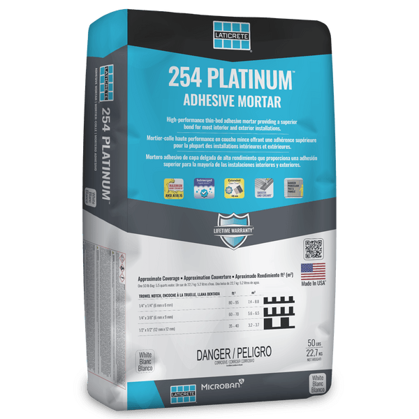 Laticrete 254 Platinum Thin-Set Grey - Full Pallet